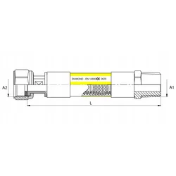 shumee FLEKSIBILNA PLINSKA CEV 1/2 palca, Š 125 cm