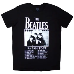 The Beatles Tour 64 Dates Black M Majica