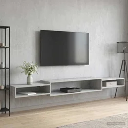 TV ormar za montažu na zid Zidna montaža Betonska siva
