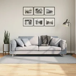 Tepih HUARTE kratkih vlakana mekani i perivi sivi 100x200 cm