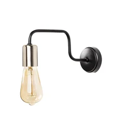 Opviq Denge 3432 Zidna lampa, Crno-Srebrna
