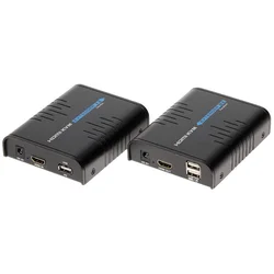 Lenkeng HDMI/RJ45/USB Extender HDMI+USB-EX-100, črn