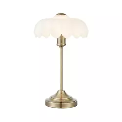 Markslöjd 109179 - Stona lampa KURAGE 1xE27/60W/230V mesing/bela