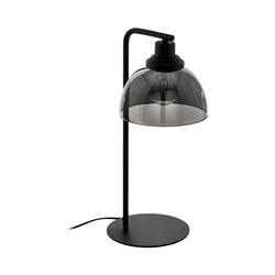 Eglo Beleser stona lampa/1, e27, prečnik 200, crna/crno staklo