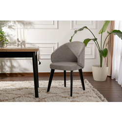 HANAH HOME Set 2 stolice Bentley Grey Black