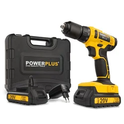 Bušilica/odvijač aku 20v li-ion 2 baterije powerplus