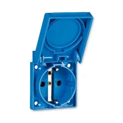 Prikljucnica 16A 250V za Ugradnju na Panel IP54 Plavo AC231.66