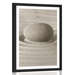 Plakat s paspartujem sprostitveni kamen - 30x45 no frame