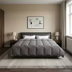 Zimska pokrivača Svijetlo siva 200 x 200 cm Mikrovlakna