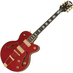 Epiphone Uptown Kat ES Ruby Red Metallic Jazz kitara (polakustična) (Rabljeno)