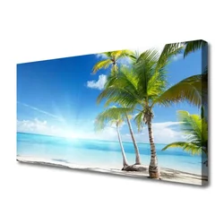 tulup.si Slika na platnu Palm tree morje landscape 140x70 cm