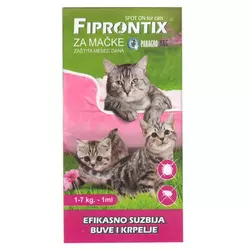 FIPRONTIX ampule protiv kožnih parazita za mačke SPOT ON, 7 X 1ML