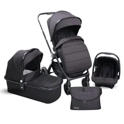 Kolica za bebe Only Alfa 3u1 Premium – Crna