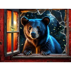 Sunsout - Puzzle Medved in svetlinice - 500 kosov