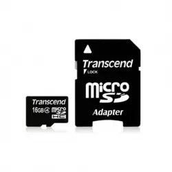 TRANSCEND memorijska kartica SD MICRO 16GB HC CLASS 4 + SD AD TS16GUSDHC4