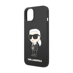KARL LAGERFELD Maska za telefon Hc Silicone NFT Ikonik za iPhone 15 crna
