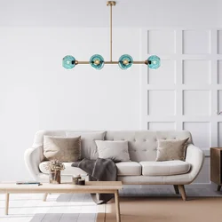 Opviq Luster Benek-15-14482, 103x40x74cm, IP20, Zlatno-plave boje