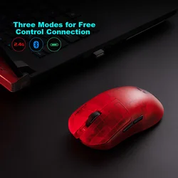 Edifier Bežični gaming miš, 2.4GHz, Bluetooth, USB, Crveni