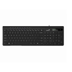 GENIUS Bežična tastatura, Slimstar 230II, USB, US, Crna