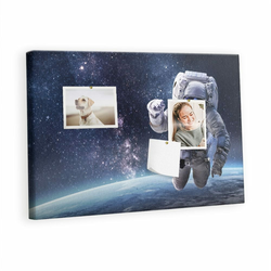 tulup.si Plošča iz plute Astronavt 60x40 cm Kovinski zatiči