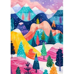 Enjoy - Puzzle Zimska paleta - 1 000 kosov