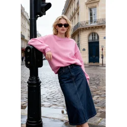 Trendyol Milla ženski duks Twoaw24sw00102, Roze-Roze
