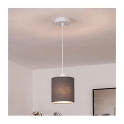 BRILAGI - LED luster na lanku NUBILA 1xE27/60W/230V O 14 cm bela/antracit