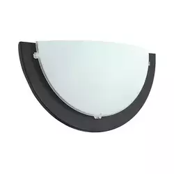 Eglo 181331 - Zidna svetiljka ICEBERG 1xE27/60W/230V crna