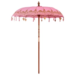 Balineški Parasol Ružičasta 185 x 185 x 260 cm