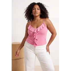Trendyol Curve Ženska bluza Tbbss26Af00163, Roze