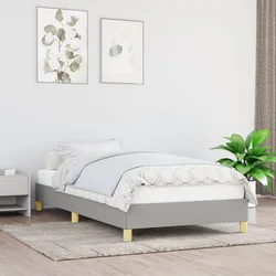 Okvir kreveta bez madraca svjetlosivi 100x200 cm od tkanine