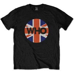 The Who Union Jack Circle Black L Majica
