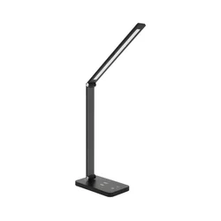 Brilagi - LED stona lampa s prigušiva na dodir i bežičnim QI punjenjem, LED/7W/5V, 3000/4000/6000K, crna