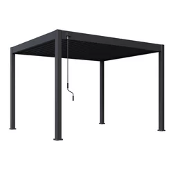 Bioklimatska pergola INTRO NEO 3,6 x 3 m, aluminij in jeklo – prostostoječa
