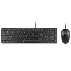 GENIUS Set tastatura + miš SlimStar C126 USB YU crni
