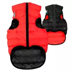 AiryVest jopič za pse - ČRNA-RDEČA S 30
