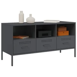 TV ormarić antracit 100,5 x 39 x 50,5 cm čelični