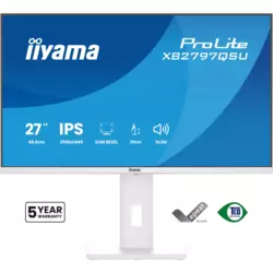 iiyama ProLite XB2797QSU-W1 computer monitor 68.6 cm (27) 2560 x 1440 pixels Quad HD LED White