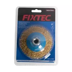 Fixtec Žičana četka sa krimpom, Konusna, Navoj M14, 100mm