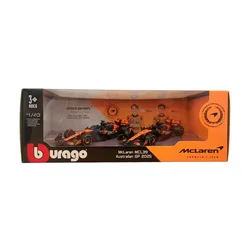 Bburago Formula Mclaren F1 MCL39, 1:43, 2 komada, Crno-narandžasta