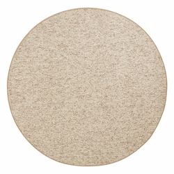 Svetlo rjava okrogla preproga o 133 cm Wolly – BT Carpet