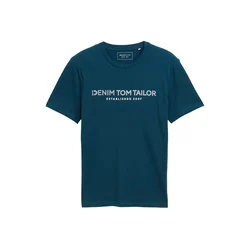 TOM TAILOR DENIM Majica petrol/bela