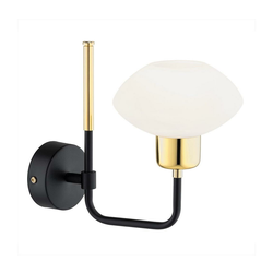 Argon 8032 - Zidna lampa RAVELLO 1xE14/15W/230V crna/zlatna