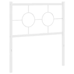 Vidaxl Kovinsko nadomestno vzglavje belo 80 cm