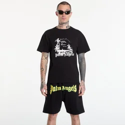 Majice Palm Angels Palm Statement Regular Tee UNISEX Black/ Off White M
