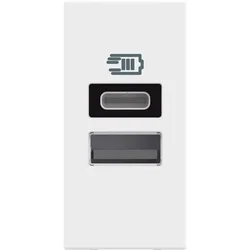 CLASSIA USB VTIČ TIPA A + TIPA C/3A 1M BEL RW4191AC