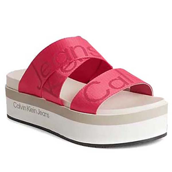 ZENSKE CALVIN KLEIN PAPUCE FLATFORM SANDAL WEBBING Calvin Klein - YW0YW009660J0-37