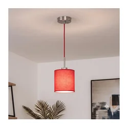 Brilagi - LED luster na sajli NUBILA 1xE27/60W/230V prečnik 14 cm crvena