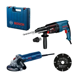 Elektro-pneumatski čekić Bosch GBH 2-26 DFR,SDS-plus + GWS 9-125 + Multi Wheel rezna ploča (0615990M3W)