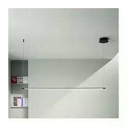 Ondaluce - LED prigušiva luster na sajli GENIUS LED/28W/230V crna